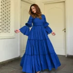 Lapis Blue Cotton Dress - Image 4