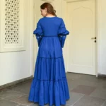Lapis Blue Cotton Dress - Image 2