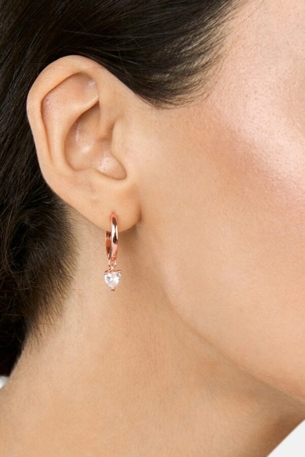 MINUTIAE Rose Gold Plated Circular Studs Earrings
