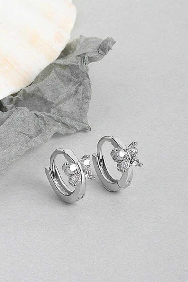MYKI Silver-Plated Circular Hoop Earrings