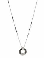 Mahi Black & White Oxidized Crystal Mangalsutra Pendant