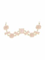 OOMPH Pink Kundan Studded Sheeshphool - Image 2