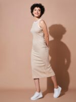 SASSAFRAS BASICS Cotton Bodycon Dress - Image 3