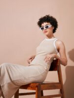 SASSAFRAS BASICS Cotton Bodycon Dress - Image 6