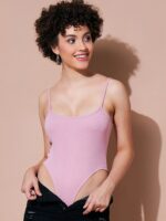 SASSAFRAS BASICS Ribbed Shoulder Straps Bodysuit