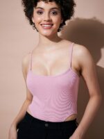 SASSAFRAS BASICS Ribbed Shoulder Straps Bodysuit - Image 2
