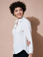 SASSAFRAS BASICS Self Designed Casual Shirt - Image 3