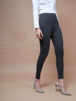 SASSAFRAS BASICS Women Skinny Fit Jeggings with Zip - Image 4
