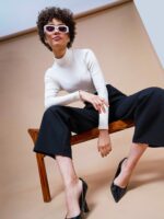 SASSAFRAS BASICS Women Straight Fit Parallel Trousers - Image 6