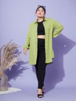 SASSAFRAS Curve Comfort Fit Casual Georgette Shirt - Image 6