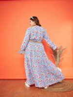 SASSAFRAS Curve Women Floral Printed Crepe Dress - Image 5