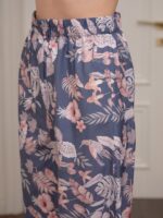 SASSAFRAS alt-laze Floral Printed Notched Collar Shirt With Palazzo - Image 3