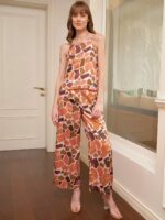 SASSAFRAS alt-laze Printed Top With Lounge Pants & Belted Robe - Image 6