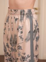 SASSAFRAS alt-laze Striped Notched Collar Coat With Palazzo - Image 3