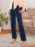 SASSAFRAS worklyf Women Flared High-Rise Easy Wash Trousers