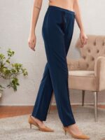 SASSAFRAS worklyf Women Flared High-Rise Easy Wash Trousers - Image 2