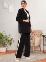 SASSAFRAS worklyf Women Straight Fit High-Rise Easy Wash Formal Trousers - Image 4