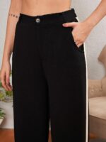 SASSAFRAS worklyf Women Straight Fit High-Rise Easy Wash Formal Trousers - Image 6