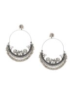 Samridhi DC Oxidised Silver-Plated Stone-Studded & Beaded Jewellery Set - Image 4