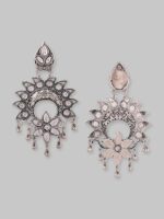 Samridhi DC Silver-Plated Stone-Studded & Beaded Jewellery Set - Image 2