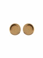 Shining Diva Fashion Set Of 9 Gold-Plated Contemporary Hoop Studs Earrings - Image 14
