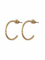 Shining Diva Fashion Set Of 9 Gold-Plated Contemporary Hoop Studs Earrings - Image 8