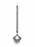 TEEJH Silver-Plated Oxidised Maang Tikka - Image 2