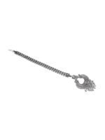 TEEJH Silver-Plated Oxidised Maang Tikka - Image 3