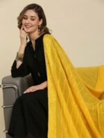 Dupatta Bazaar Striped Dupatta with Sequinned - Image 6