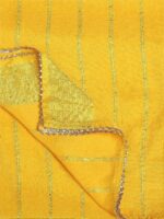 Dupatta Bazaar Striped Dupatta with Sequinned - Image 7