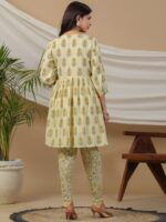 Readiprint Fashions Floral Printed Regular Pure Cotton Kurti with Dhoti Pants - Image 5