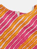 Readiprint Fashions Girls White & Pink Printed Ready to Wear Lehenga & Blouse With Dupatta - Image 5