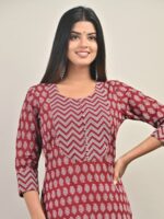 Swasti Ethnic Motifs Printed Gotta Patti Pure Cotton Kurta - Image 6
