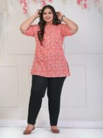 Swasti Floral Printed Pure Cotton Kurti - Image 5