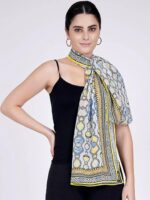 First Resort by Ramola Bachchan Ethnic Motifs Printed Ethnic Palazzos With Stole - Image 4