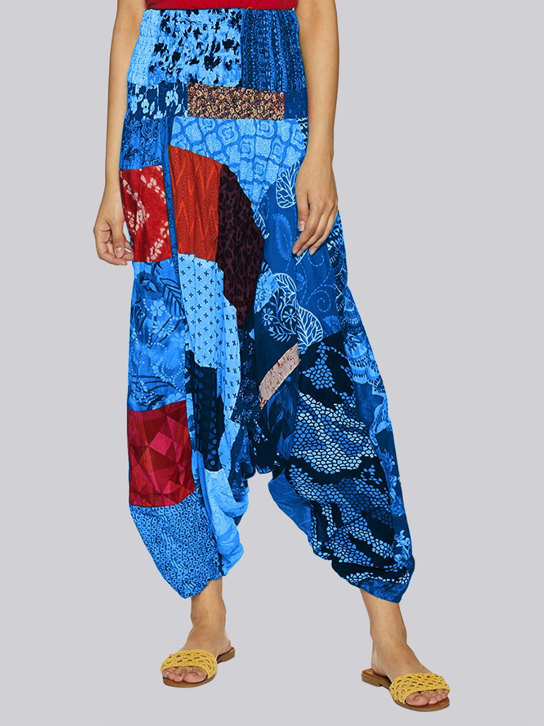 Buy Fressia Fabrics Women Printed Loose Fit Pure Cotton Harem Pant - Harem  Pants for Women 23211088 | Myntra