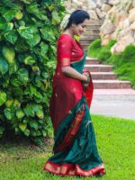 KALINI Ethnic Motif Woven Design Zari Banarasi Saree - Image 2