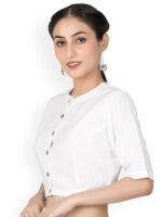 Llajja Pure Cotton Readymade Saree Blouse - Image 3