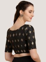 Oomph! Ethnic Motifs Woven Design Saree Blouse - Image 3