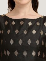 Oomph! Ethnic Motifs Woven Design Saree Blouse - Image 4