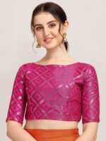 Oomph! Woven Design Saree Blouse