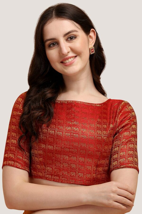 Oomph! Woven Design Saree Blouse