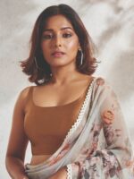 SALWAR STUDIO Taffeta Silk Sleeveless Saree Blouse - Image 5