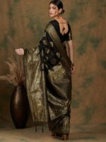 Sangria Ethnic Motif Woven-Design Banarasi Sarees - Image 4