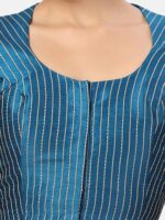 Studio Shringaar Striped Silk Saree Blouse - Image 5