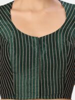 Studio Shringaar Striped Silk Saree Blouse - Image 6
