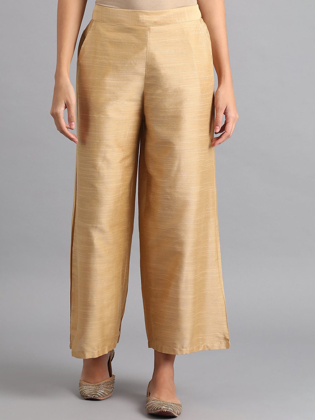 Women Casual Mid Rise Stretchable Plain Golden Skin Solid Cotton Trouser at  Rs 285/piece in New Delhi