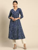 anayna Bandhani Printed Kurta - Image 3