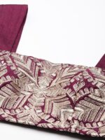 flaher Women Embroidered Silk Readymade Padded Saree Blouse - Image 2