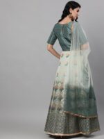 AKS Printed Silk Ready to Wear Lehenga & Blouse With Dupatta - Image 7